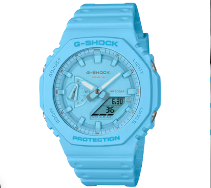 [GA-2100-2A2DR] RELOJ CASIO G-SHOCK ANA/DIG GA-2100-2A2DR RESINA CELESTE