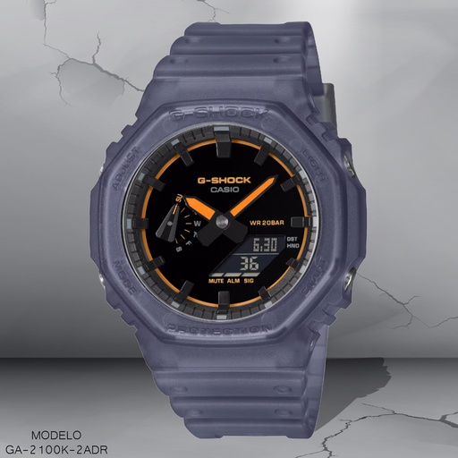 [GA-2100K-2ADR] RELOJ CASIO G-SHOCK ANA/DIG GA-2100K-2ADR RESINA NEGRA