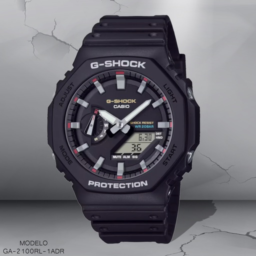 [GA-2100RL-1ADR] RELOJ CASIO G-SHOCK ANA/DIG GA-2100RL-1ADR RESINA NEGRA
