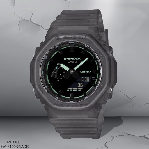 [GA-2100K-1ADR] RELOJ CASIO G-SHOCK DIGITAL GA-2100K-1ADR RESINA GRIS