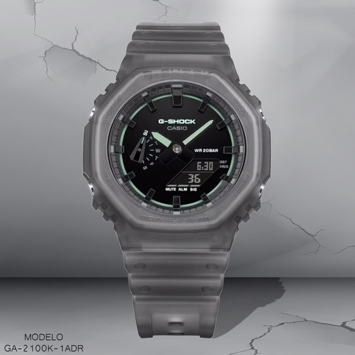 [GA-2100K-1ADR] RELOJ CASIO G-SHOCK DIGITAL GA-2100K-1ADR RESINA GRIS