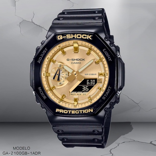 [GA-2100GB-1ADR] RELOJ CASIO G-SHOCK ANA/DIG GA-2100GB-1ADR RESINA NEGRA