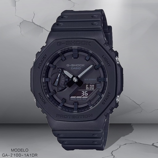 [GA-2100-1A1DR] RELOJ CASIO G-SHOCK ANA/DIG CAB. GA-2100-1A1DR (5611) RESINA NEGRA