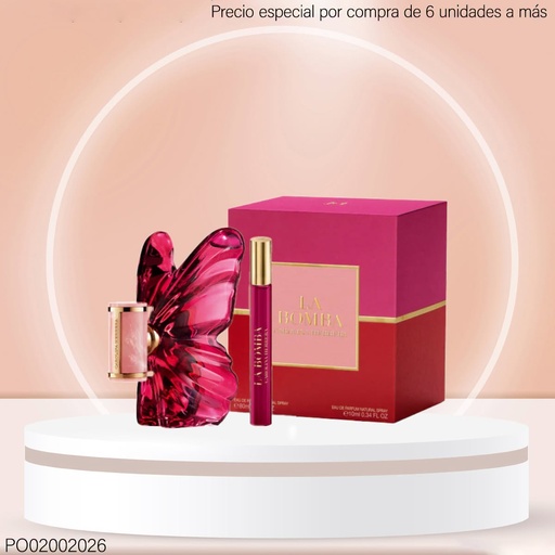 [PO02002026] ESTUCHE 2PCS LA BOMBA CAROLINA HERRERA 80/10 ML EDP