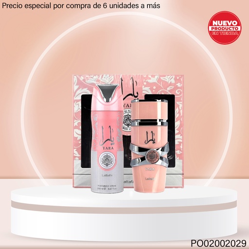 [PO02002029] ESTUCHE 2PCS YARA BODY/PERFUME 100ML C/U EDP