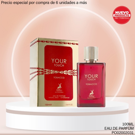 [PO02002031] PERFUME YOUR TOUCH AMBER EDP 100ML MAISON ALHAMBRA