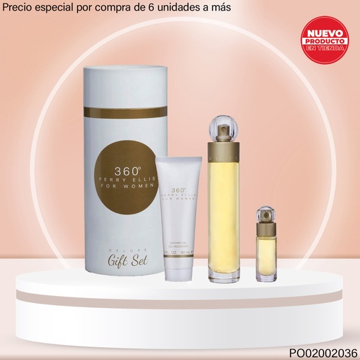 [PO02002036] ESTUCHE PERFUMES 3PCS PERRY ELLYS FOR WOMEN 90/100/7.5ML EDT