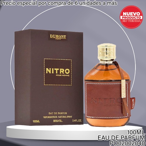 [PO02002040] PERFUME NITRO POUR HOMME DUMONT EDP 100ML