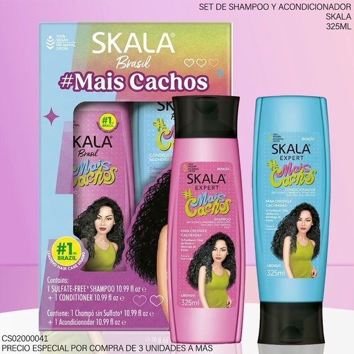 [CS02000041] SET SKALA BRASIL MAISCACHOS 325ML