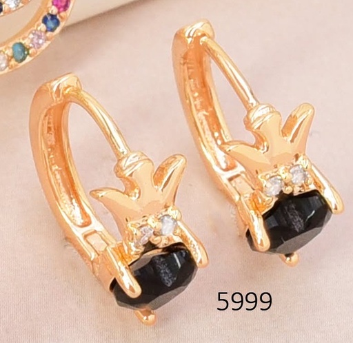 [EA20005999] ARETES HUGGIES ZIRC/CORAZON NEGRA EE5639-291 (IM26)