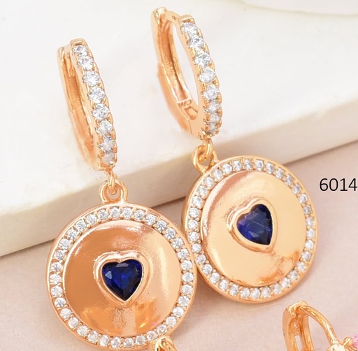 [EA20006014] ARETES HUGGIES RD/PLACA CORAZON ZIRC EE5681-291 (IM26)