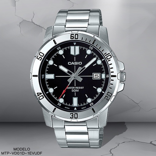 [MTP-VD01D-1EVUDF] RELOJ CASIO ANALOGO MTP-VD01D-1EVUDF METAL PLAT