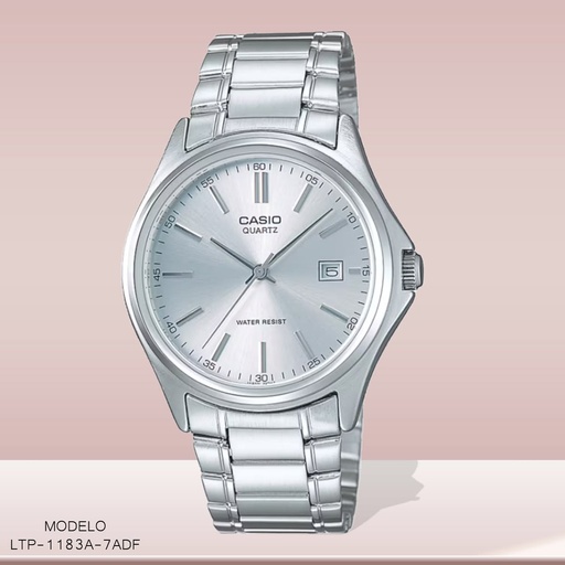 [LTP-1183A-7ADF] RELOJ CASIO ANALOGO LTP-1183A-7ADF METAL PLAT.