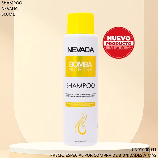 [CN01000091] SHAMPOO NEVADA 500ML BOMBA NUTRITIVA KH04854