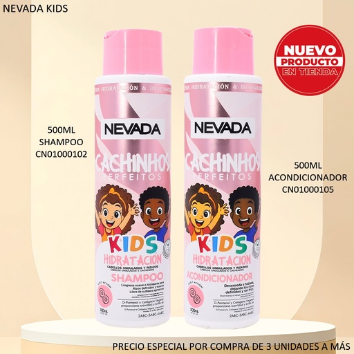 [CN01000105] ACONDICIONADOR NEVADA KIDS 500ML CACHINHOS PERFEITOS 1937