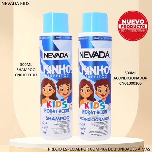 [CN01000106] ACONDICIONADOR NEVADA KIDS 500ML LISINHOS PERFEITOS 2019