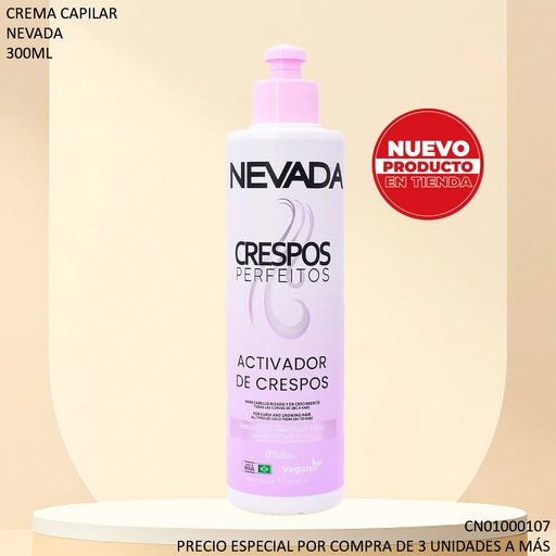 [CN01000107] ACTIVADOR DE RIZOS NEVADA 300ML CRESPOS PERFEITOS KH04869