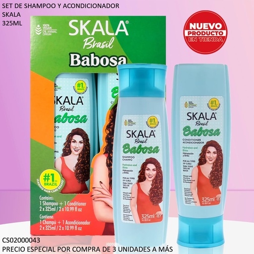 [CS02000043] SET SKALA BRASIL BABOSA 325ML