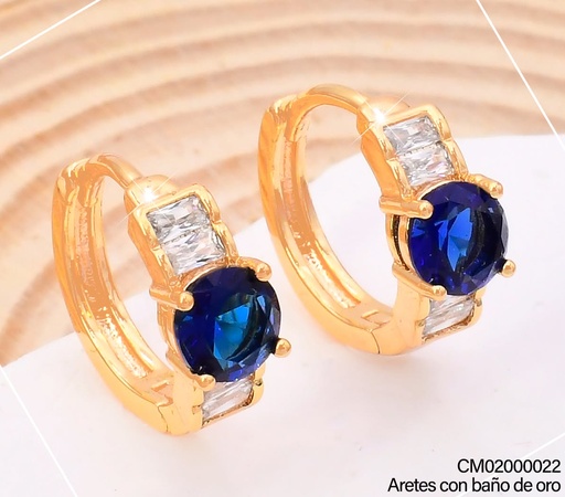 [CM02000022] ARETES HUGGIES ZIRC./RECT RD AZUL EE5628-291 (IM26)