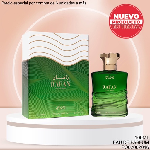 [PO02002046] PERFUME RAFAN RASASI POUR FEMME EDP 100ML