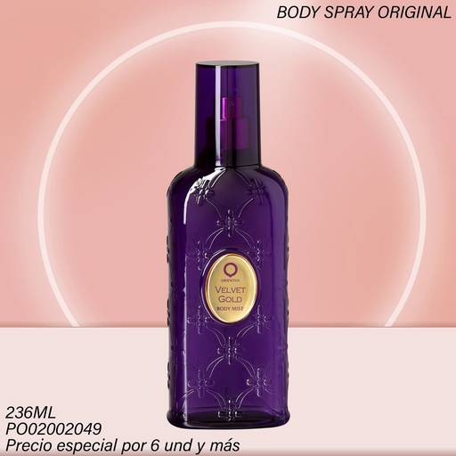[PO02002049] BODY MIST ORIENTICA 236ML VELVET GOLD OFS5945