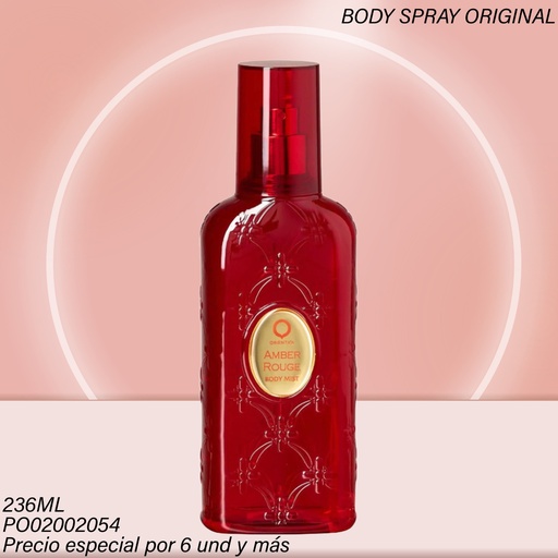 [PO02002054] BODY MIST ORIENTICA 236ML AMBER ROUGE OFS5941