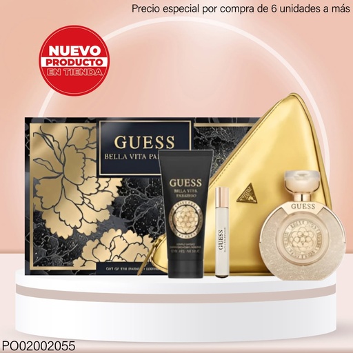 [PO02002055] ESTUCHE GUESS BELLA VITA PARADISO 100ML/15/75 ML
