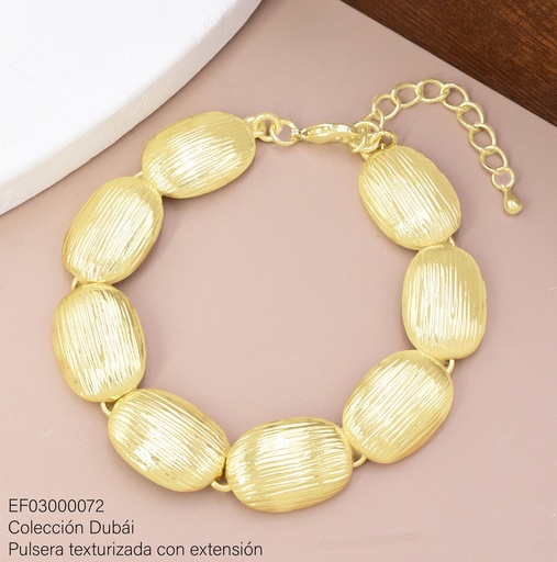 [EF03000072] PULSERA OVALOS RAYADOS FD25880