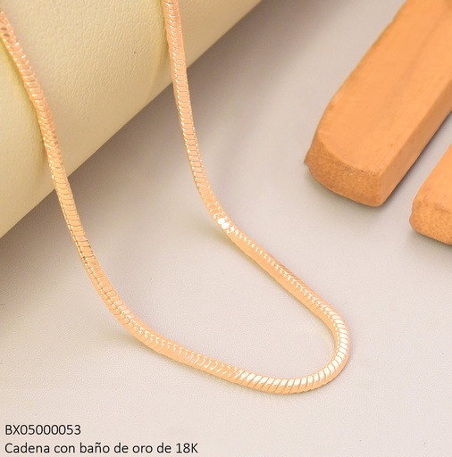 [BX05000053] CADENA BAÑO ORO ESLABON INCRUSTRADO XP10.06.26 XUPING