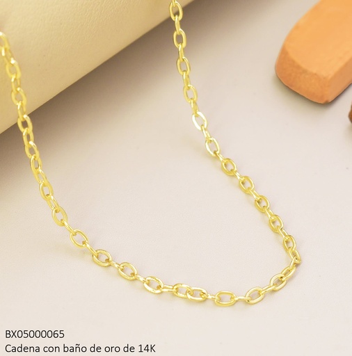 [BX05000065] CADENA BAÑO DE ORO 14K XUPING ESLABONES ENTRELAZADOS REDONDO XP10.06.26