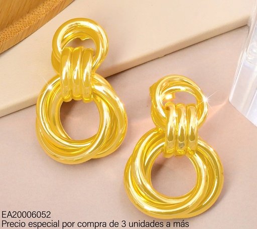 [EA20006052] ARETES CIRCULO/TRIPLE/TRIPLE ENLAZADOS (IF)G3245-245
