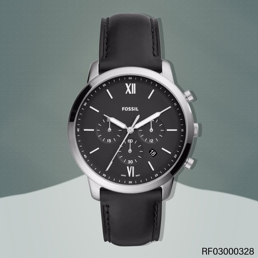 [RF03000328] RELOJ FOSSIL NEUTRA CAB. FS5452 FAJA NEGRA /FONDO NEGRO