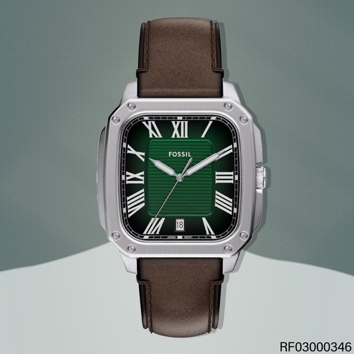 [RF03000346] RELOJ FOSSIL CROSBY LEATHER CAB. FS6150 FAJA CAFE/F. VERDE
