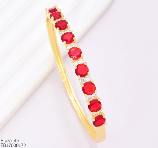 [EB17000172] BRAZALETE ZIRC. RD ROJA BE1156-9 (J26)