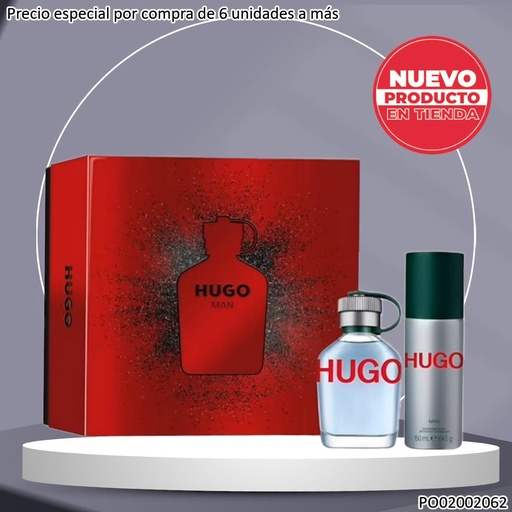 [PO02002062] ESTUCHE HUGO BOSS MAN (VERDE) 2PCS 75ML/150ML