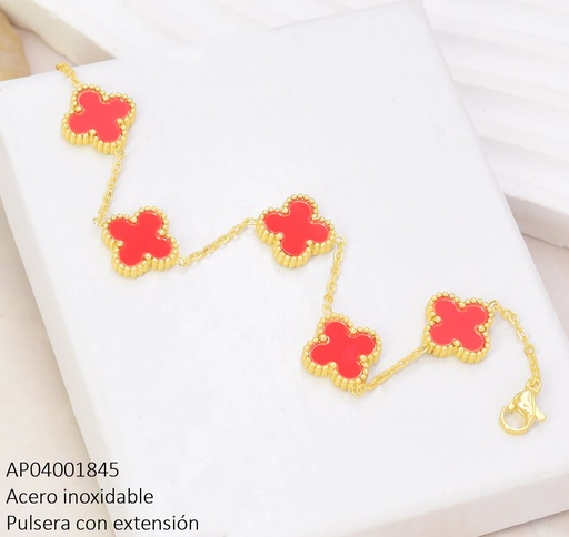 [AP04001845] PULSERA VAN CLEEF ROJA (5) BA2378-331 (VC)
