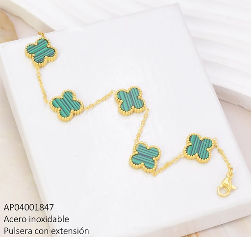 [AP04001847] PULSERA VAN CLEEF VERDE (5) BA2380-331 (VC)