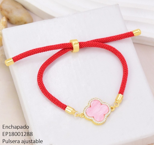 [EP18001288] PULSERA AJUSTABLE VAN CLEEF ROJO BE1047-294