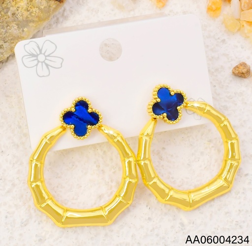 [AA06004234] ARETES VAN CLEEF AZUL/ CIRC. SECCIONADO EA1336-331 (VC)