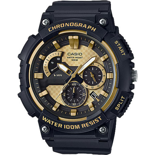 [MCW-200H-9AVDF] RELOJ CASIO ANALOGO CAB. MCW-200H-9AVDF RESINA NEGRA