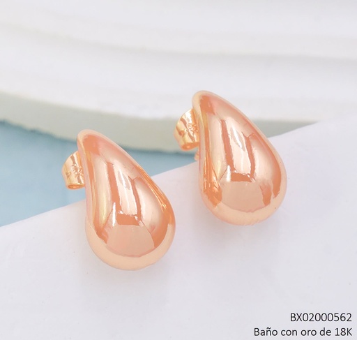 [BX02000562] ARETES BAÑO DE ORO 18K XUPING BOTTEGA