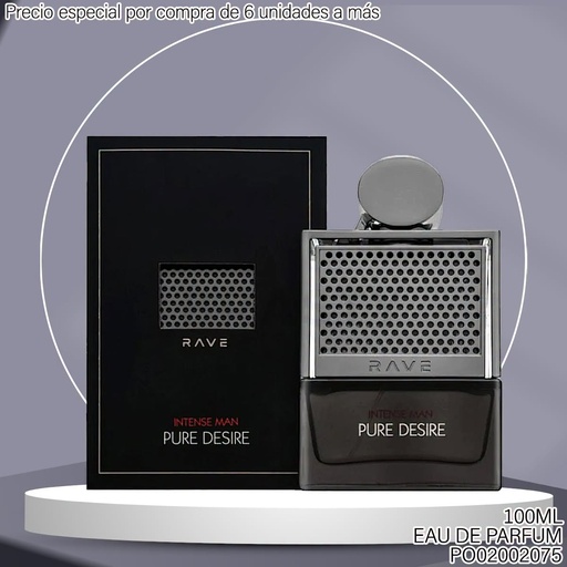 [PO02002075] PERFUME RAVE PURE DESIRE INTENSE MAN 100ML EDP
