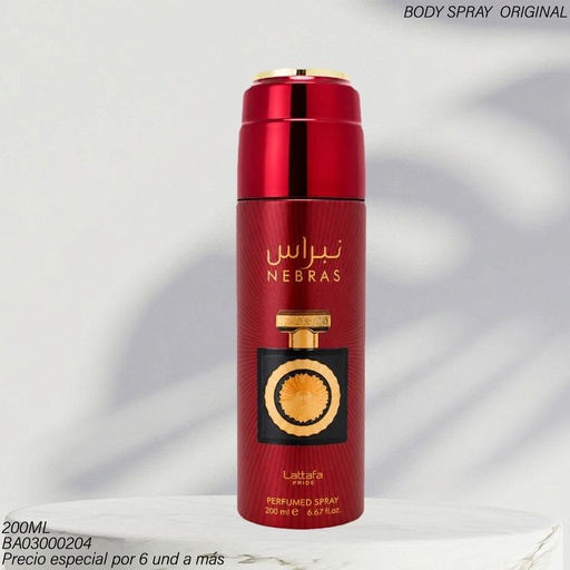 [BA03000204] BODY SPRAY LATTAFA NEBRAS 200ML