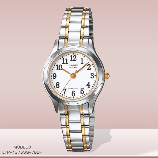 [LTP-1275SG-7BDF] RELOJ CASIO DAM. ANA/BIC. LTP-1275SG-7BDF