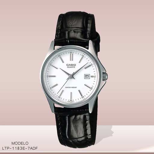 [LTP-1183E-7ADF] RELOJ CASIO DAM/ANAG RESINA NEGRO LTP-1183E-7ADF