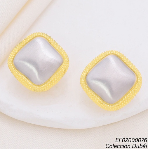 [EF02000076] ARETES ROMBO GRIS BORDES PUNTEADOS FD26549