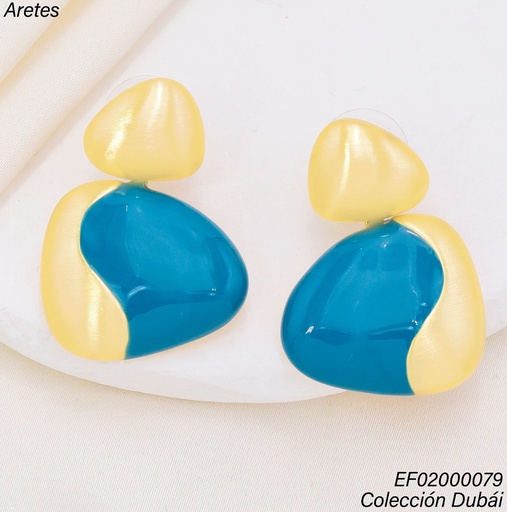 [EF02000079] ARETES 2 TRIANGULOS IRREG.DOR/AZUL FD26258