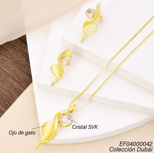 [EF04000042] SET CURVA DOR C/ZIRC.RD-OV BLANCO FD26484