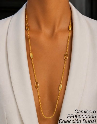 [EF06000005] CAMISERO OV. LISOS/ZIRCONIAS BEIGE FD25915