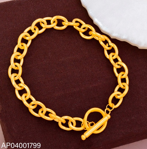 [AP04001799] PULSERA ACERO INOX. ACABADO 18K. CIERRE/TIFFANY (19) VE26